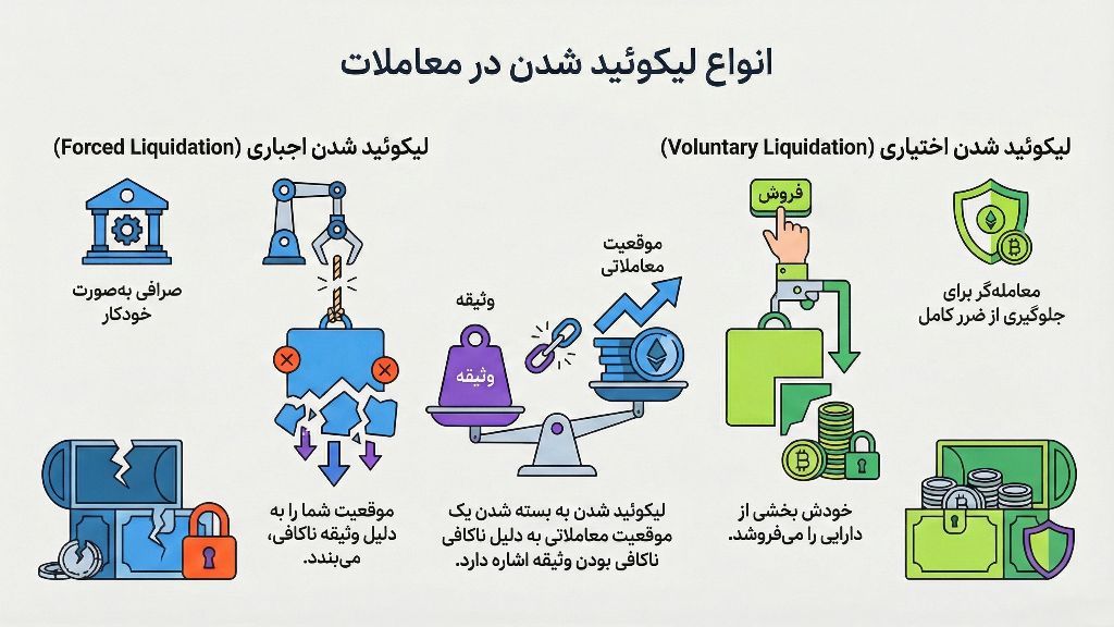 انواع لیکویید شدن در بازار رمز ارز