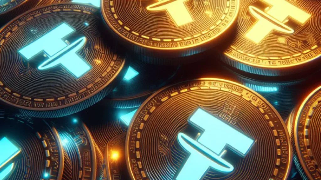 نمادهای درخشان تتر روی سکههای مختلف