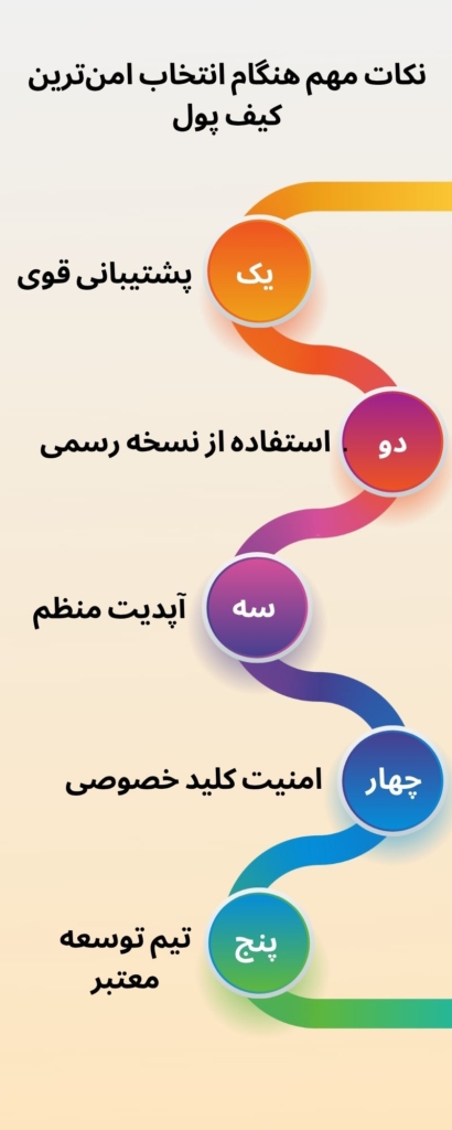 اینفوگرافی بهترین کیف پول ها