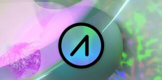 ارز ای آی اوز نتورک چیست و عملکرد آن چگونه است؟ نماد ارز AIOZ با طراحی رنگی روی پسزمینه با طراحی آبستره