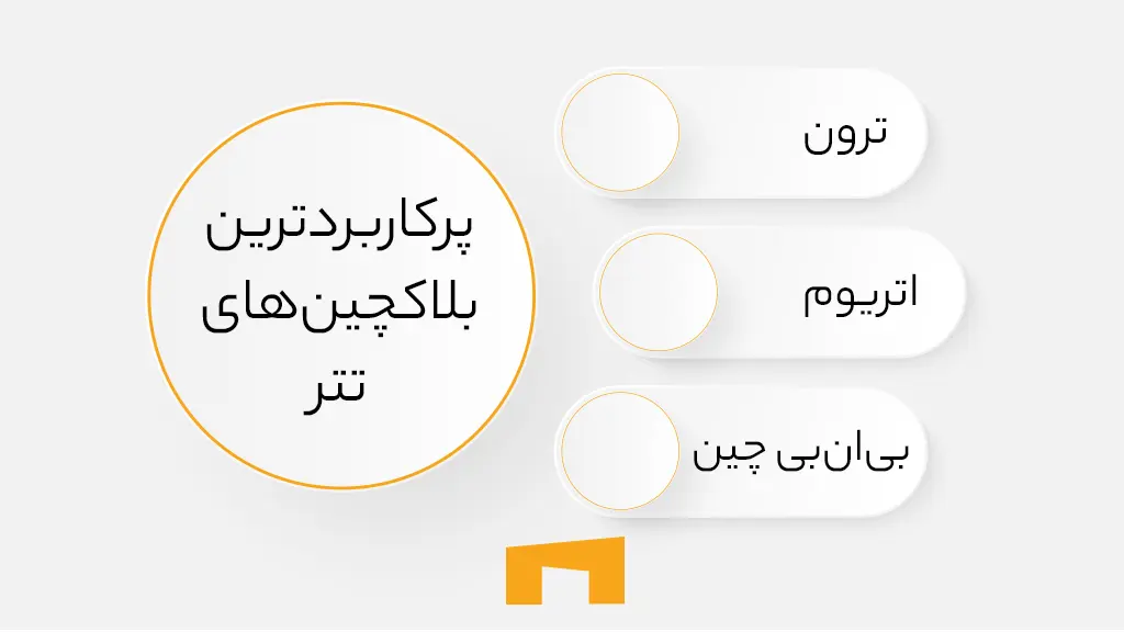 اینفوگرافی معرفی بهترین بلاکچینهای تتر