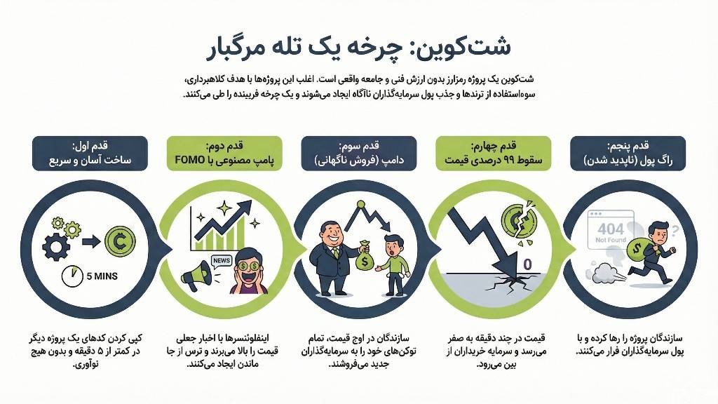 اینفوگرافی خطرات شت کوین ها