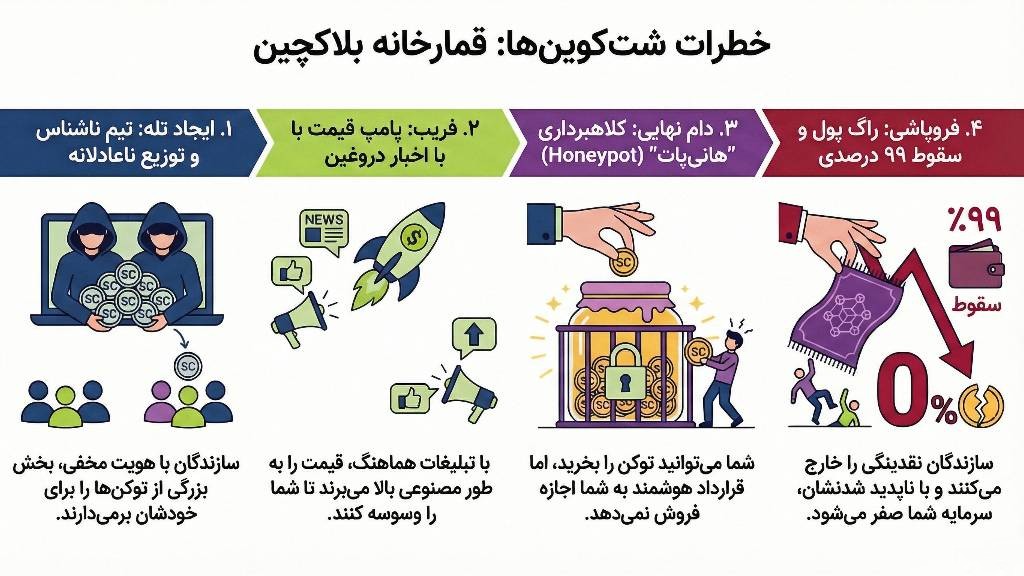 اینفوگرافی معایب شت کوین