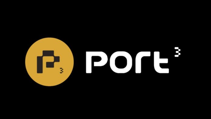 port3-review لوگو port3 روی پس زمینه مشکی