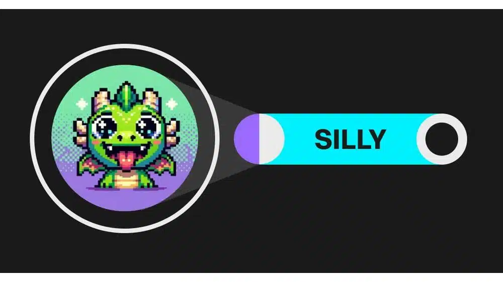 آیکن ارز SILLY با پس زمینه مشکی