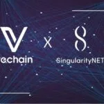 طراحی لوگوی همکاری Vechain و SingularityNET