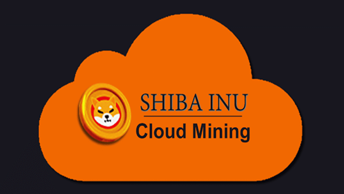 Shiba-cloud-mining تصویری از یک ابر که در آن نوشته شده است: استخراج ابری شیبا