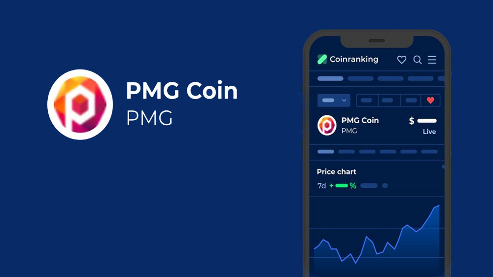 نمای PMG Coin روی گوشی هوشمند