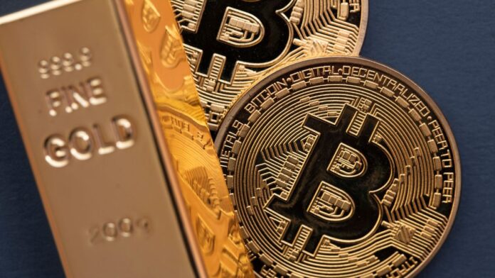 bitcoin-ranked-higher-than-gold-in-portfolios بیتکوین در سبد داراییها برای سرمایهگذاری از طلا پیشی گرفت.