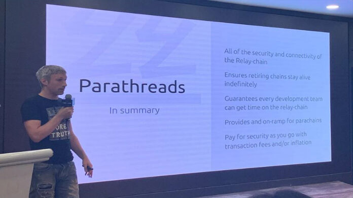 polkadot-cofounder-gavin-wood گوین وود در حال کنفرانس دادن