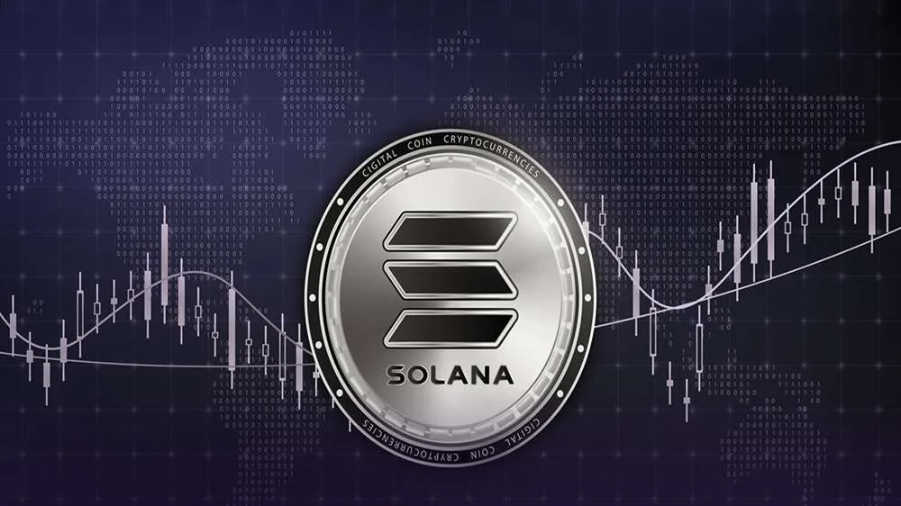 تصویری که در آن سکه ای با نماد سولانا دیده می‌شود.