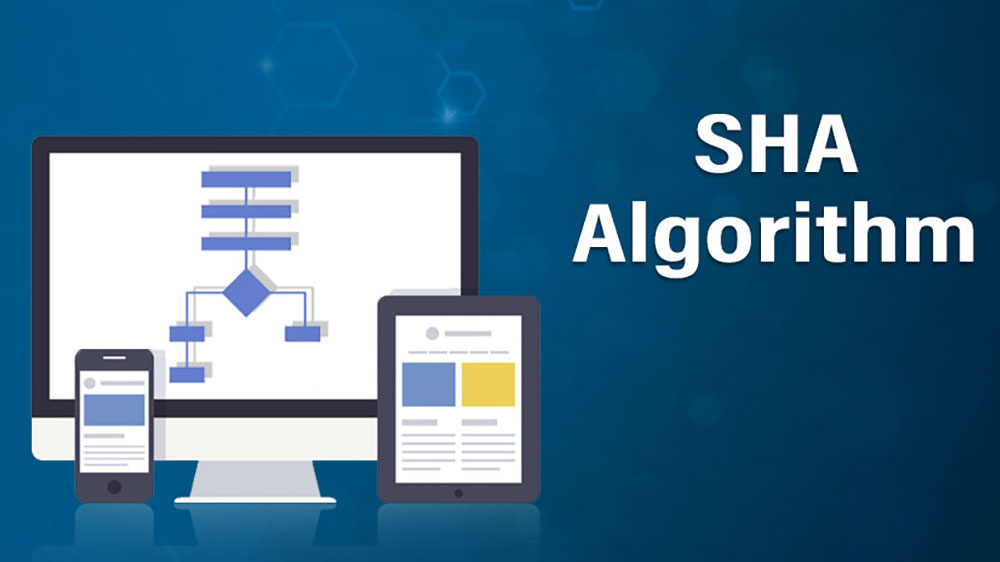 الگوریتم SHA یا هش ایمن را می‌توان در بین الگوریتم‌های هش کاربردی، در رتبه اول جای داد. 