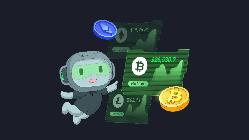 ربات ربات تریدینگ کوکوین در کنار بیت کوین و اتریوم