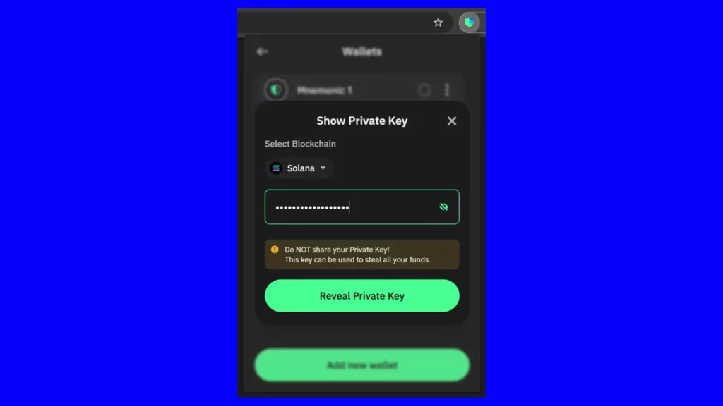 وارد کردن رمز عبور تراست ولت برای تایید هویت