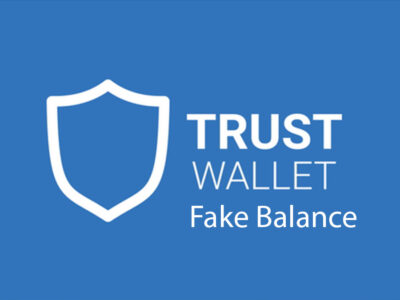 نماد تراست همراه با نوشته trustwallet Fake Balance