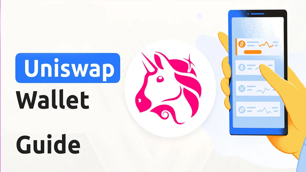 نماد ولت یونی سواپ در کنار گوشی موبایل