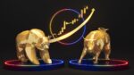 نمادهای طلایی خرس و گاو نمایندگان بازار صعودی و نزولی ارز دیجیتال