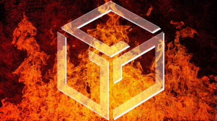نماد گالا در آتش که نشان از توکن سوزی گالا دارد
