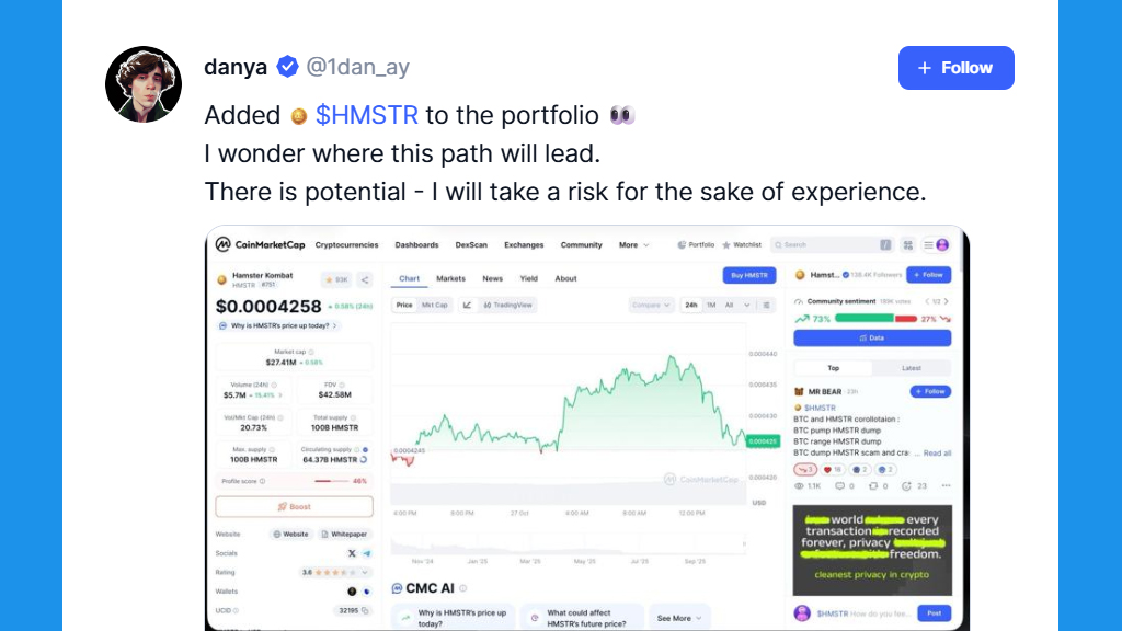 نظر تحلیلگران راجع به همستر  کامبت