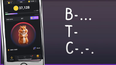 مورس کد کلمه BTC د کنار صفحه اول همستر کامبت