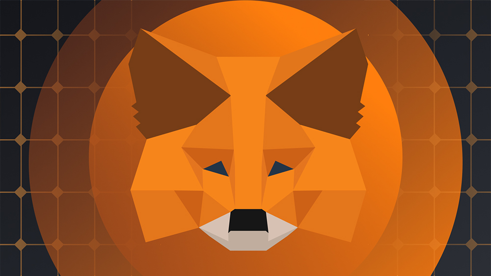 نماد روباه متامسک در دایره‌ای نارنجی رنگ