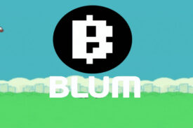 نماد بلوم پس زمینه آبی و سبز