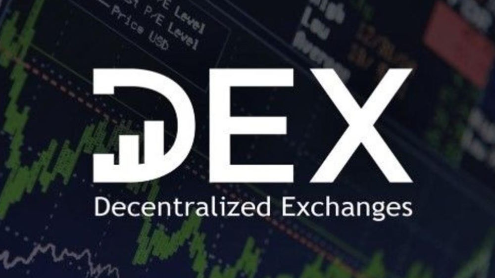 نوشته DEX decentralized exchange پس زمینه چارت