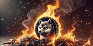 در روز پنجشنبه، بیش از ۹۶ میلیون توکن شیبا اینو به ارزش ۱,۳۶۴ دلار سوزانده شد شیبا اینو در حال سوختن