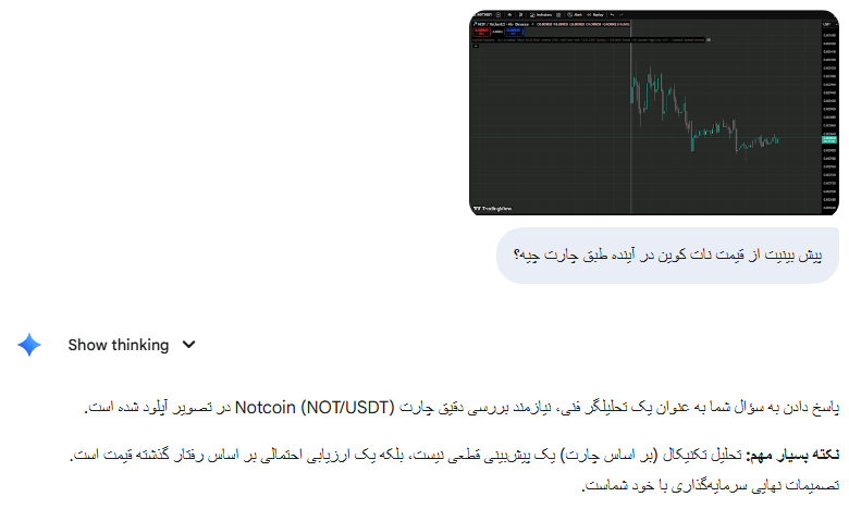 پیش بینی آینده نات کوین از نظر هوش مصنوعی GEMINI