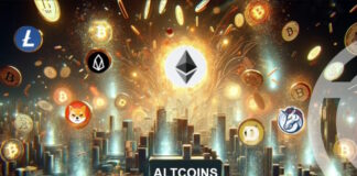 با لیست انواع آلت کوین ها (Altcoin) آشنا شوید نوشته و تصویر آلت کوین ها پس زمینه شهر