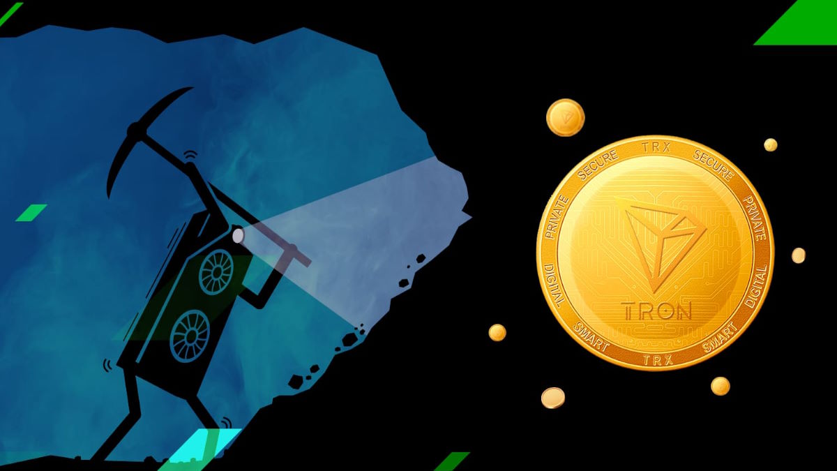 آموزش استخراج ترون با گوشی چگونه است؟ کارت گرافیک در حال کندن زمین و لوگو و سکه ترون