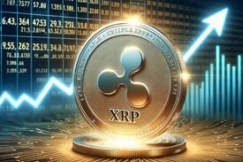 سکه طلایی با نماد ریپل xrp