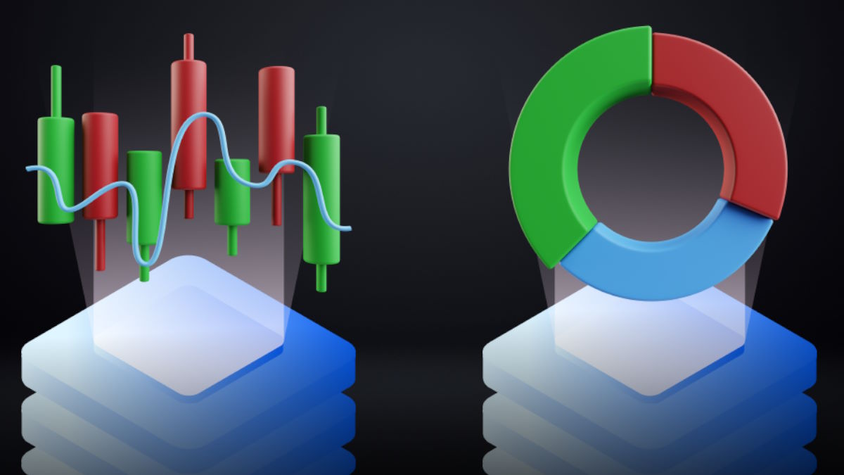 تفاوت تحلیل تکنیکال و بنیادی به زبان ساده نمودار دایره ای در برابر کندل استیک