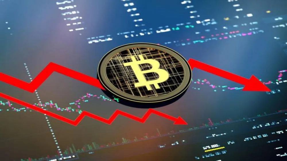 کاهش قیمت بیت‌کوین