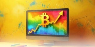 آغاز روند صعودی بیت کوین با نمودار رنگین کمان بیت کوین نمدار رنگین کمان، رشد بیت کوین را نشان میدهد