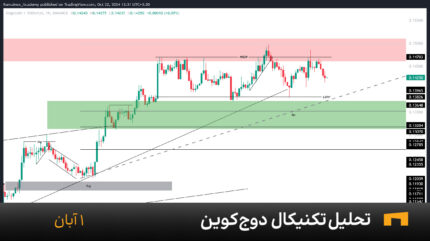 نمودار یک ساعته دوج کوین امروز 1 آبان