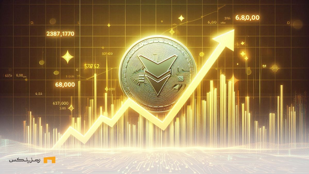 tether-growth-68k-toman تتر و نمودار رو به بالا