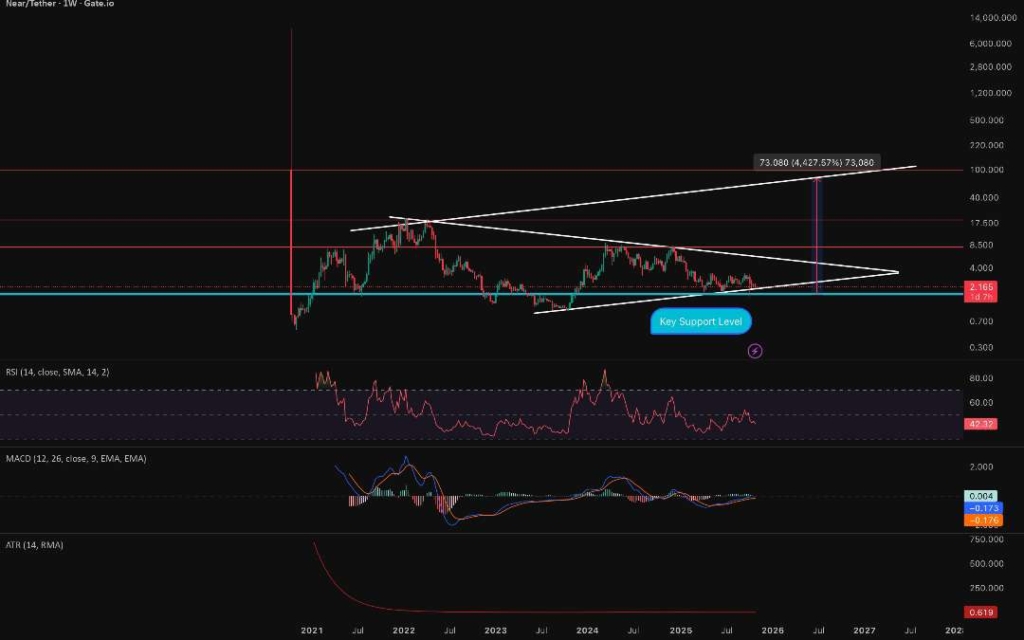 نمودار تحلیل تکنیکال RayHan Bros از آینده ارز نیر پروتکل