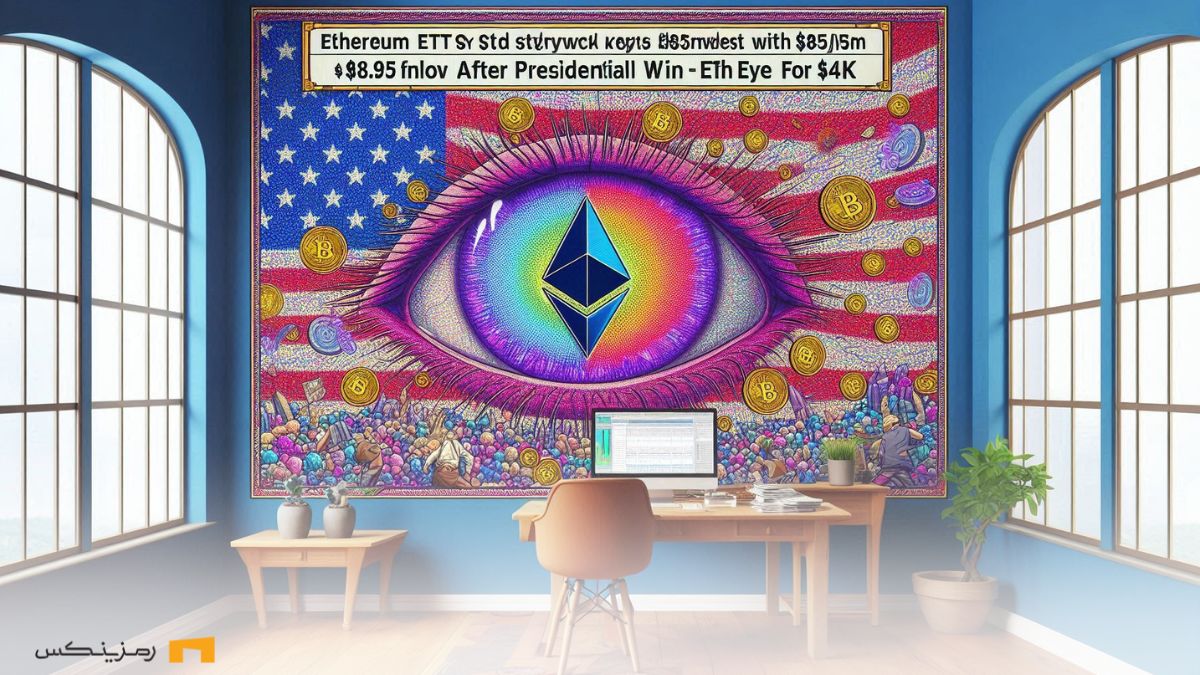 ethereum-etfs-inflow-trump-win چشم پرچم اتریوم رشد قیمت