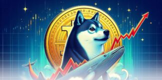 دوج کوین (DOGE) با رشد چشمگیر ۱۹۰٪ از قیمت ۰.۱۵ دلار به ۰.۴۳ دلار رسید دوج گوین نهنگ ونمودار رو به بالا