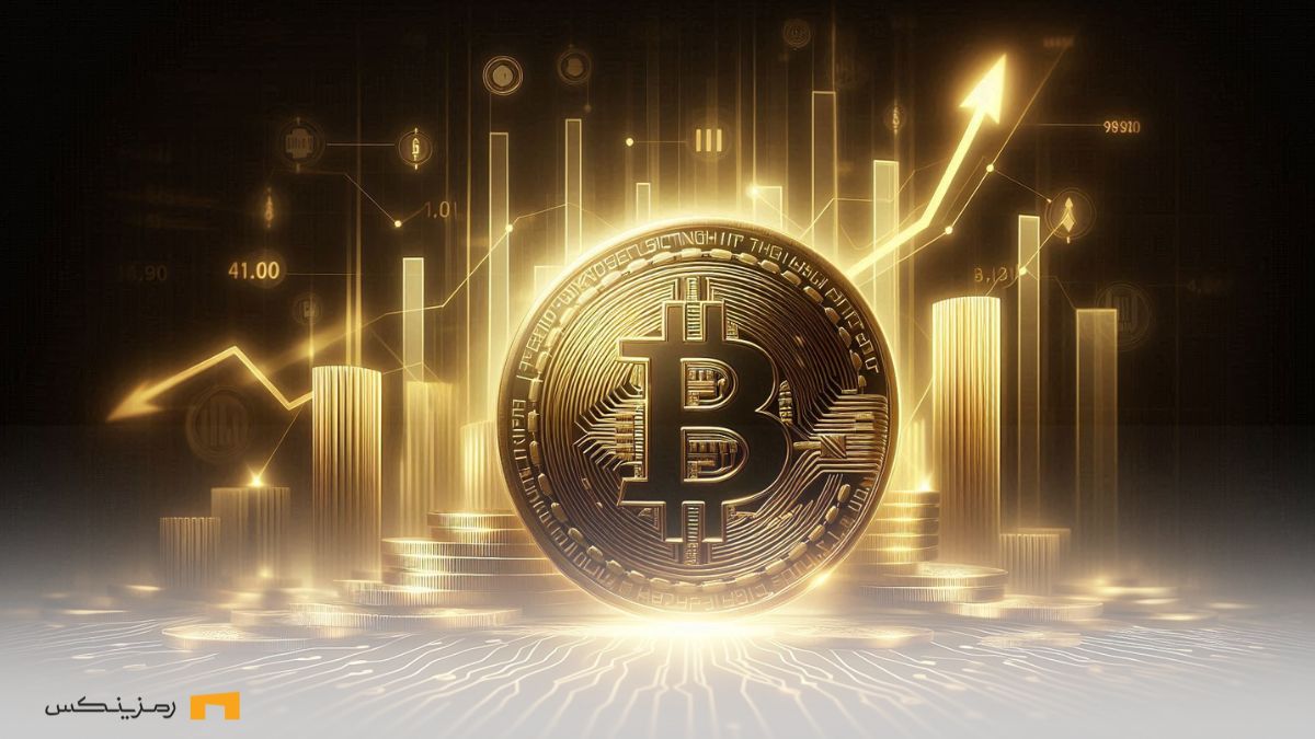 بیت کوین طلایی قهوه ای