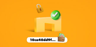 قابلیت آدرسهای امن (Whitelist) در رمزینکس راهاندازی شد! لوگوی رمزینکس با علامت تیک سبز و قفل در پسزمینه نارنجی.