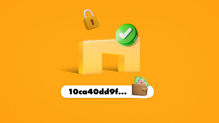 ramzinex-logo-check-mark-lock لوگوی رمزینکس با علامت تیک سبز و قفل در پسزمینه نارنجی.