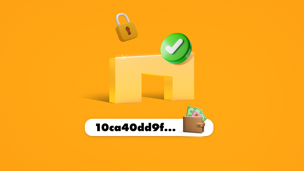 قابلیت آدرسهای امن (Whitelist) در رمزینکس راهاندازی شد! لوگوی رمزینکس با علامت تیک سبز و قفل در پسزمینه نارنجی.