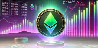 قیمت سولانا به رکورد تاریخی جدیدی بالای ۲۶۲ دلار رسید سولانا روی چراغ و چارت پشتش