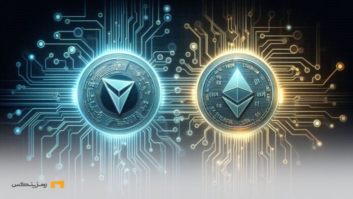 tether-supply-growth-tron-ethereum همگام بودن تتر و ترون