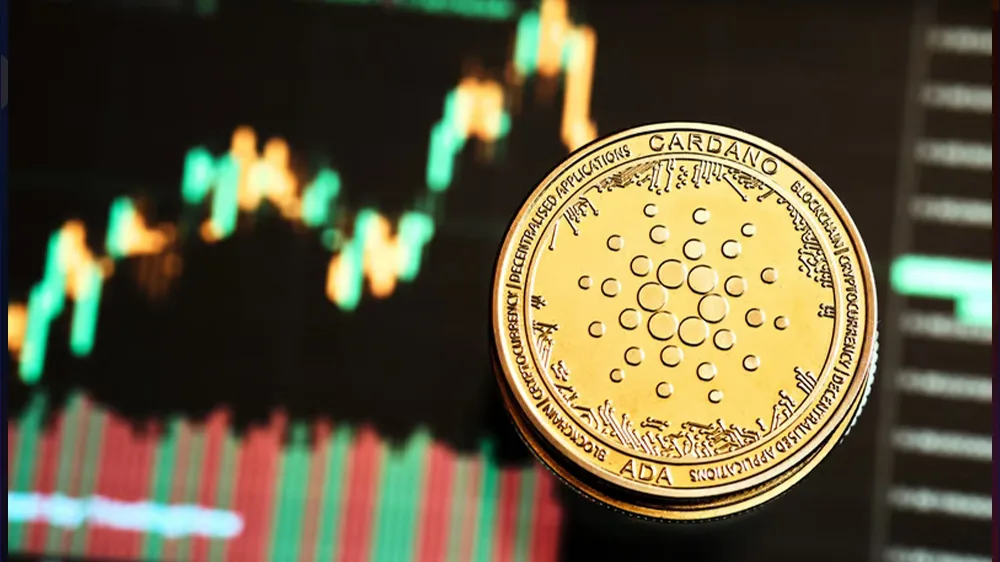 کوین کاردانو با پس زمینه نمودار ارزهای دیجیتال