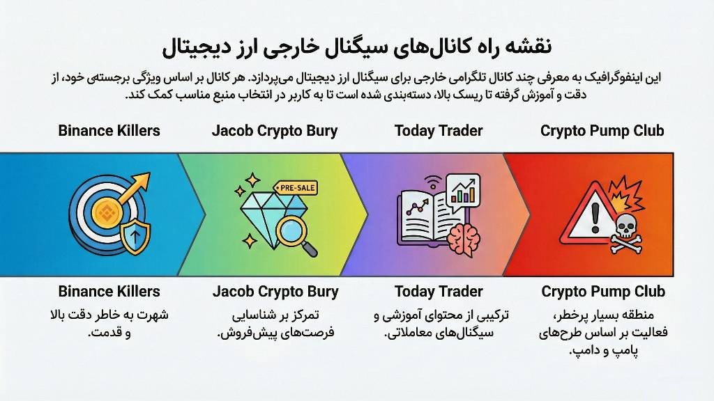 مهمترین کانالهای سیگنال ارز دیجیتال خارجی