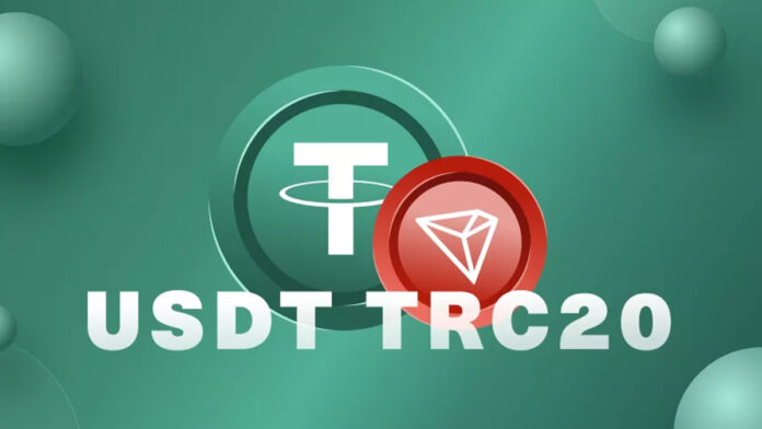 swap-trc20-usdt-to-bnb نماد تتر در کنار نماد ترون نشان از استاندارد TRC20 تتر دارد