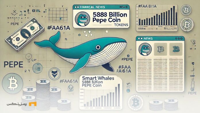 Deposit-588-billion-tokens-by-whale-Will-price-fall انتقال ۵۸۸ میلیارد توکن پپه به صرافی؛ آیا قیمت سقوط میکند؟